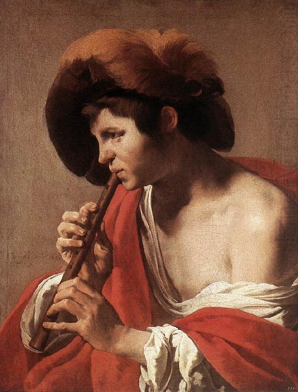 Boy Playing Flute anr, TERBRUGGHEN, Hendrick